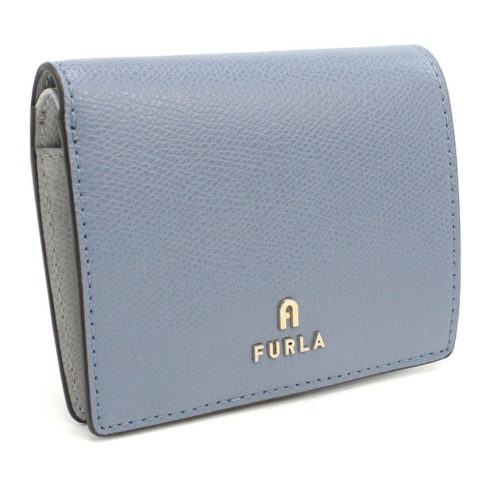 FURLA フルラ 二つ折り財布 小銭入付き カメリア WP00304 ARE000 4352S CAMELIA S レディース ブルー|ブランド総合卸 ビッグヒット