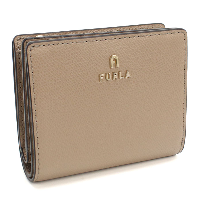 FURLA フルラ 二つ折り財布 小銭入付き カメリア WP00307 ARE000 1257S CAMELIA S レディース ベージュ｜ブランド総合卸　ビッグヒット