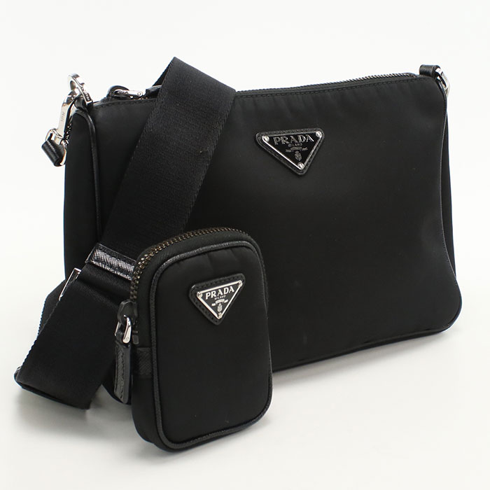 PRADA ブラック ショルダーバッグ 美品 楽天市場】【中古】 中美品 プラダ PRADA 斜め掛け ショルダーバッグ