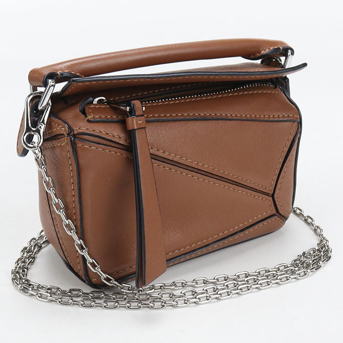 【中古良品】LOEWE ロエベ ハンドバッグ 2WAY パズル レディース ブラウン|ブランド総合卸 ビッグヒット