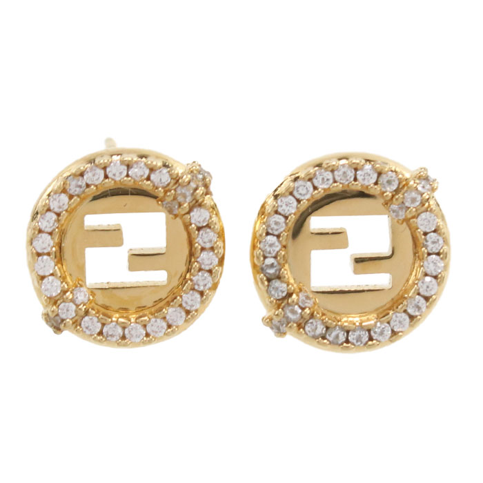 【美品】FENDI ピアス 楽天市場】フェンディ FENDI チェーンピアス FENDI O'LOCK FFロゴ