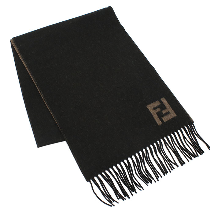 FFロゴマフラー ブラウン/ホワイト 楽天市場】【新春初売り】 フェンディ FENDI FFモチーフ マフラー 秋冬