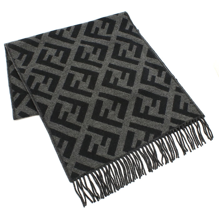 FENDI マフラー　メンズマフラー マフラー ウール ブラック | Fendi