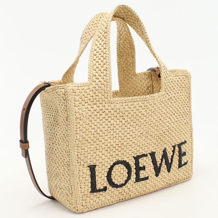 楽天市場】□美品□ LOEWE ロエベ アナグラム ストロー×レザー かご