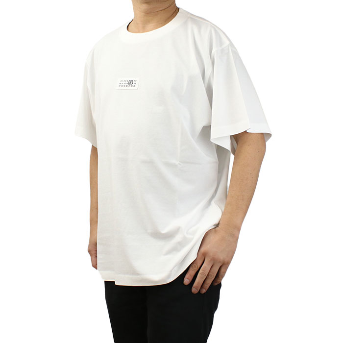 MM6 エムエムシックス ナンバリング ロゴ 半袖 Tシャツ SH0GC0032 M20170 101 メンズ ホワイト｜ブランド総合卸　ビッグヒット