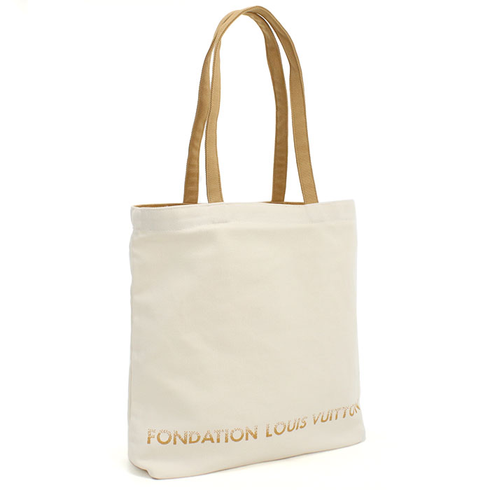 フォンダシオン ルイヴィトン FONDATION LOUIS VUITTON トートバッグ 2000000020358 CANVAS ZIPPER BAG レディース ホワイト｜ブランド総合卸　ビッグヒット