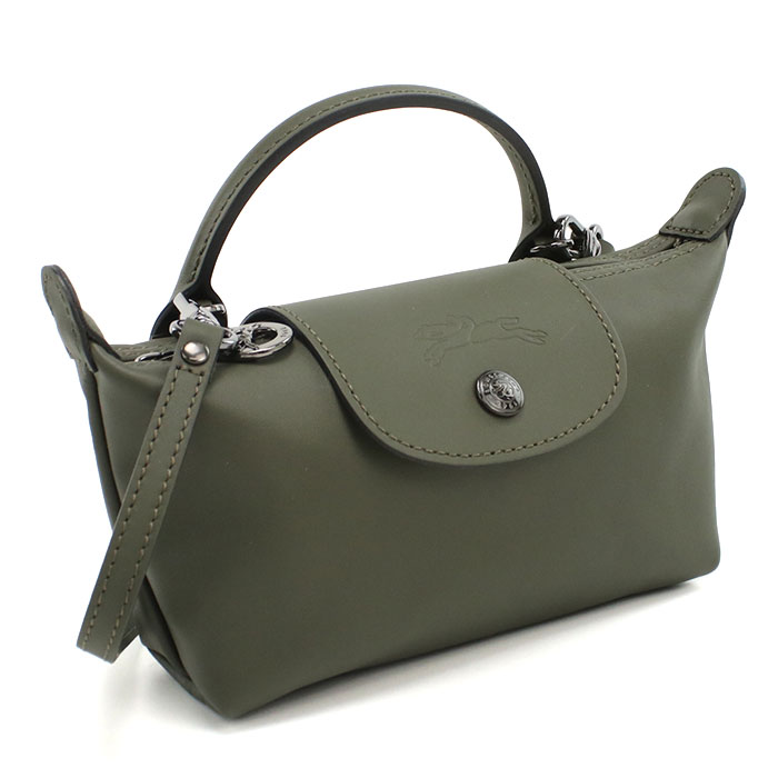 Longchamp ロンシャン プリアージュ エクストラ ミニバッグ ポーチ 34205 987 549 レディース カーキ