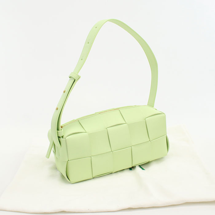 【中古良品】BOTTEGA VENETA ボッテガ・ヴェネタ ショルダーバッグ 729166 イントレチャート レディース グリーン|ブランド総合卸 ビッグヒット