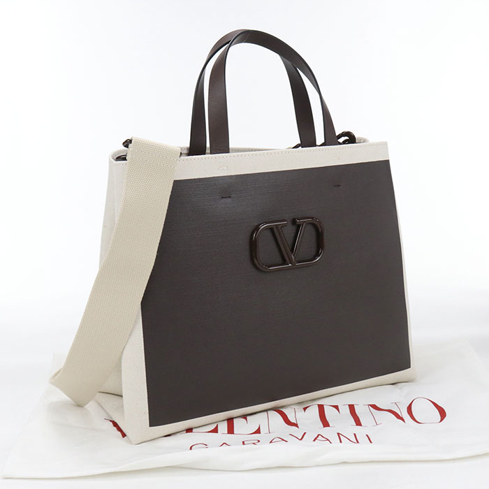 【中古美品】Valentino ヴァレンチノ トートバッグ 2WAY レディース ブラウン|ブランド総合卸 ビッグヒット