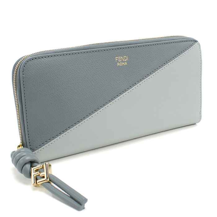 FENDI フェンディ ラウンドファスナー 長財布 8M0517 AYCA F1URV FFダイヤモンド レディース ブルー|ブランド総合卸 ビッグヒット