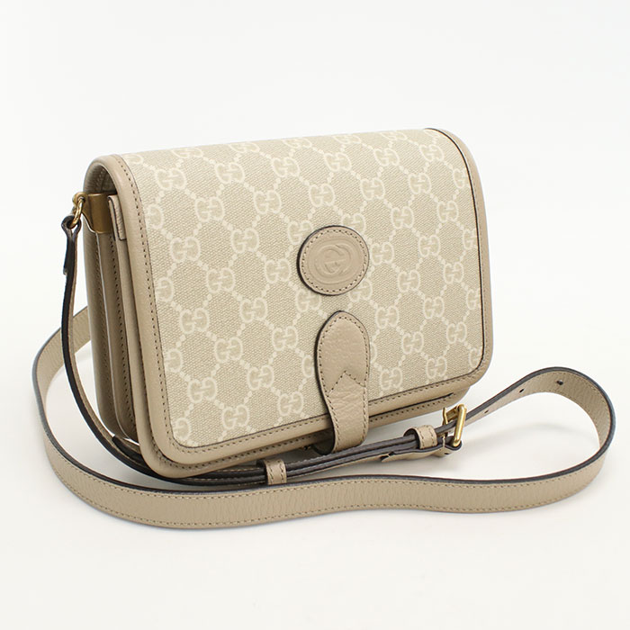 【中古・未使用】GUCCI グッチ 斜め掛け ショルダーバッグ 671620 GGスプリーム レディース ベージュ|ブランド総合卸 ビッグヒット