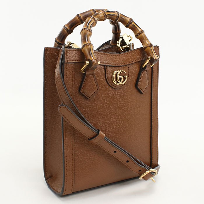 【中古良品】GUCCI グッチ トートバッグ 739079 2WAY ダイアナ レディース ブラウン|ブランド総合卸 ビッグヒット