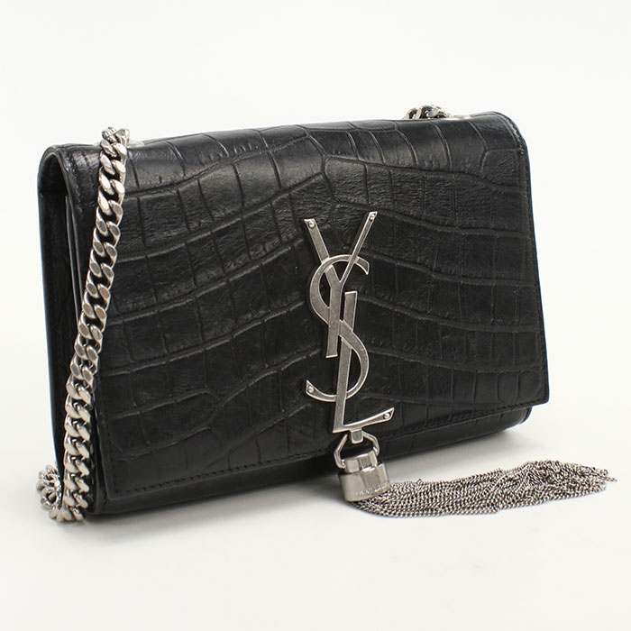 【中古良品】SAINT LAURENT サンローラン ショルダーバッグ 354120 チェーン レディース ブラック|ブランド総合卸 ビッグヒット