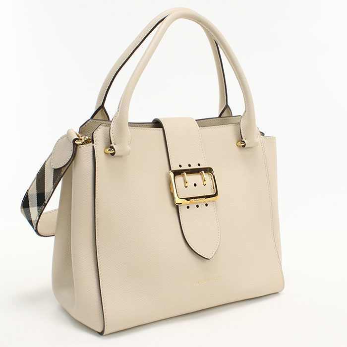 【中古良品】BURBERRY バーバリー トートバッグ 4029030 2WAY レディース アイボリー｜ブランド総合卸　ビッグヒット