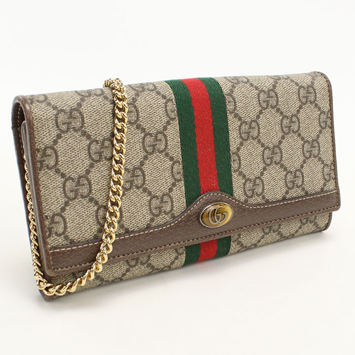 【中古良品】GUCCI グッチ チェーンウォレット 546592 オフィディア レディース ベージュ|ブランド総合卸 ビッグヒット