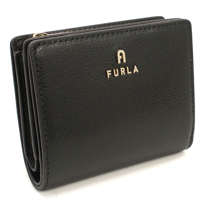 FURLA フルラ 二折財布小銭入付き WP00307 ARE000 O6000 FURLA CAMELIA レディース ブラック｜ブランド総合卸　ビッグヒット