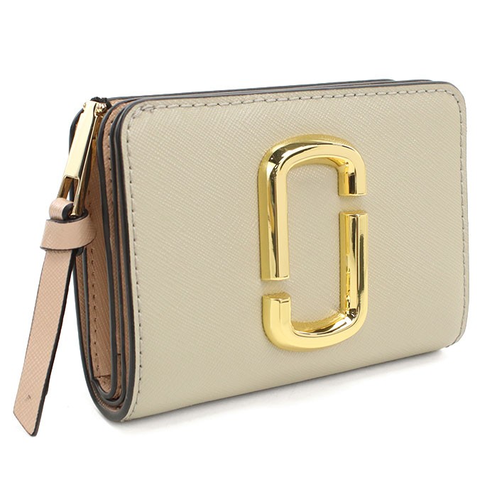 MARC JACOBS マークジェイコブス 二折財布小銭入付き 2P6SMP021S01 088 THE MINI COMPACT WALLET レディース ベージュ｜ブランド総合卸　ビッグヒット