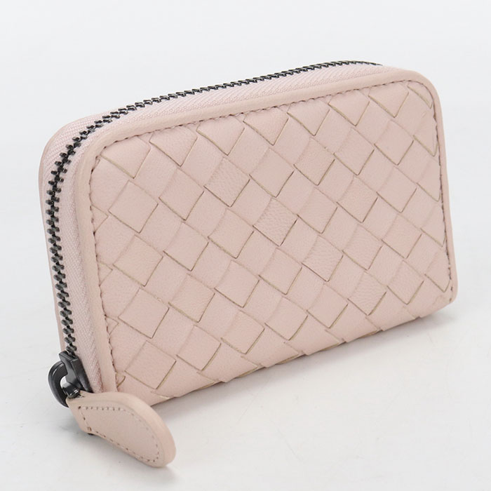【中古美品】BOTTEGA VENETA ボッテガ・ヴェネタ 小銭入れ コインパース イントレチャート レディース ピンク|ブランド総合卸 ビッグヒット