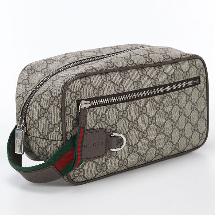 【中古・未使用】GUCCI グッチ クラッチバッグ 856041 ミディアム GG コスメティックケース GGスプリーム メンズ ベージュ｜ブランド総合卸　ビッグヒット 44,988円
