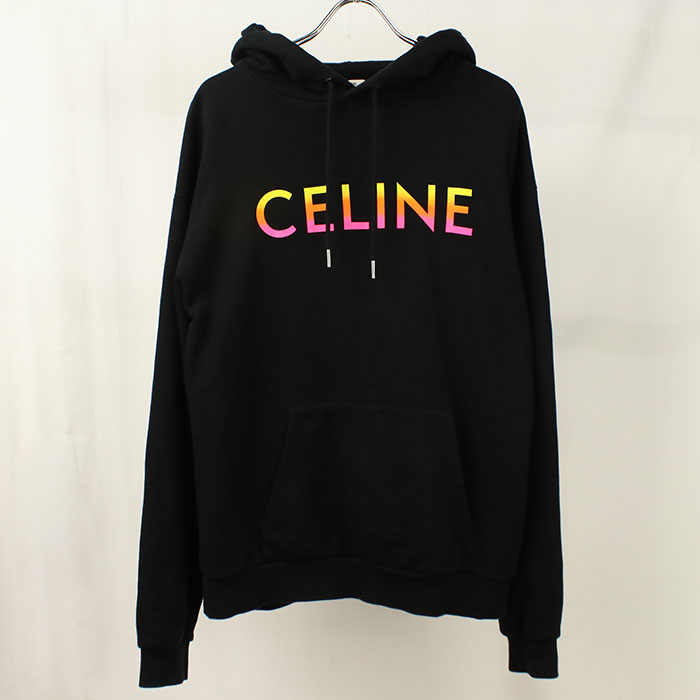 【中古良品】CELINE セリーヌ パーカー 2Y753670Q メンズ ブラック M|ブランド総合卸 ビッグヒット
