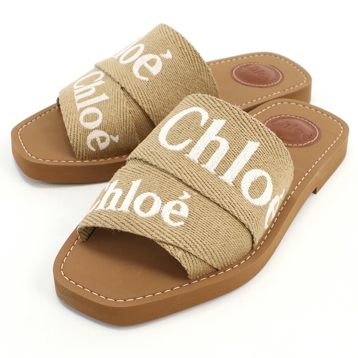クロエ/CHLOE サンダル CHC24U01Y 楽天市場】クロエ CHLOE ウェッジサンダル 厚底 10cmヒール ロゴ