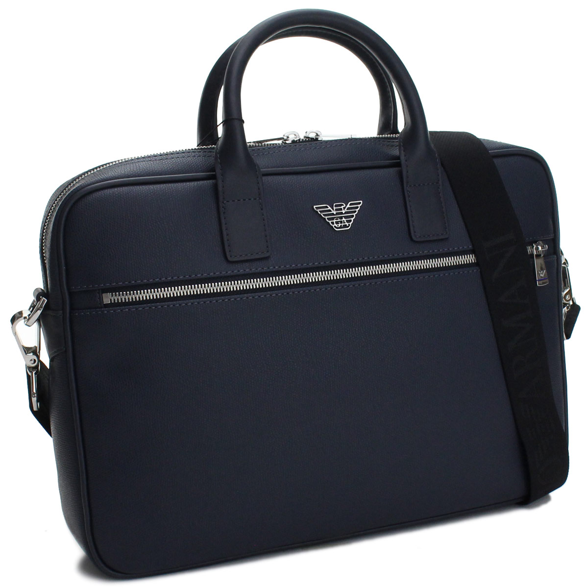 armani leather briefcase