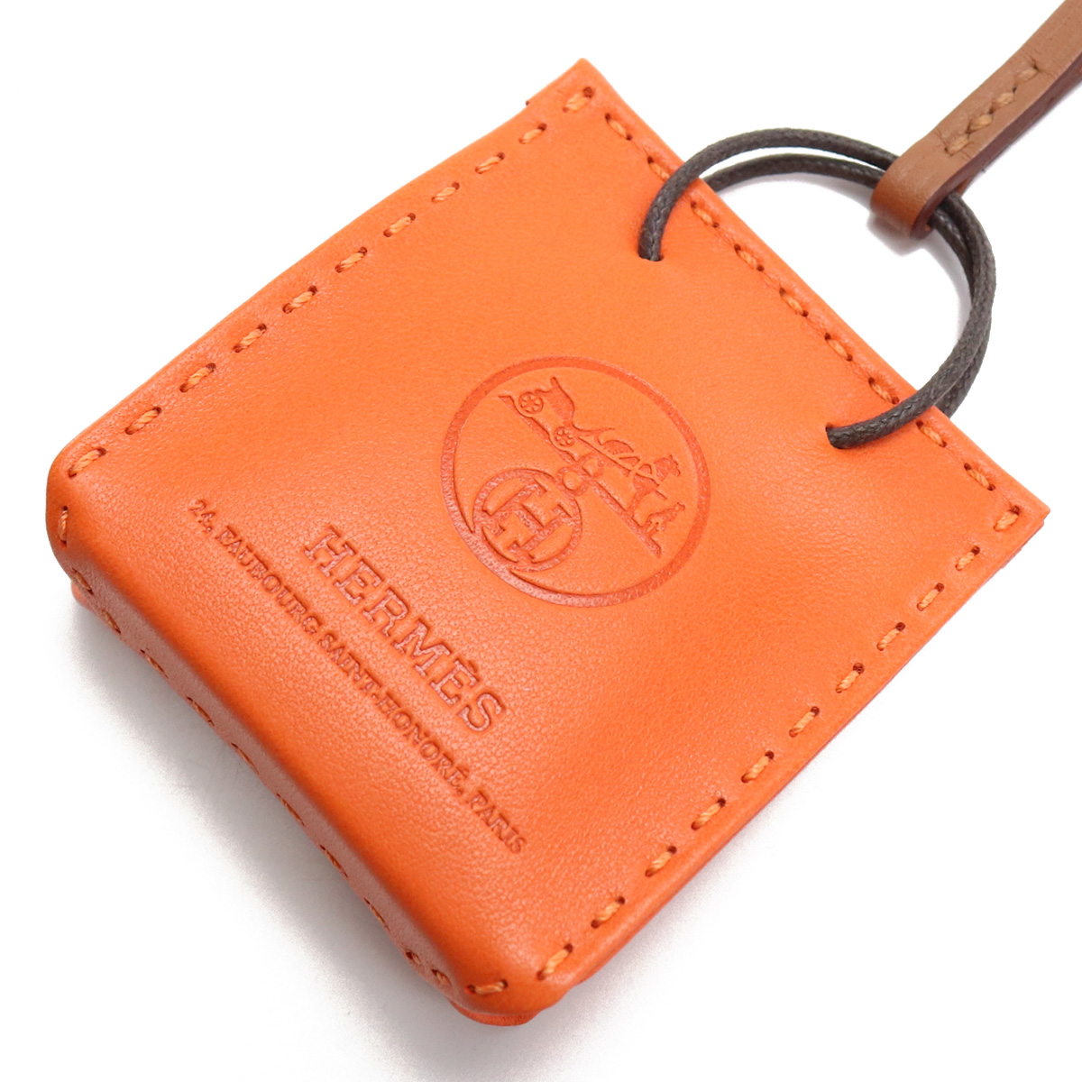 エルメス HERMES バッグチャーム GOLD FEU ORANGE accessory-01