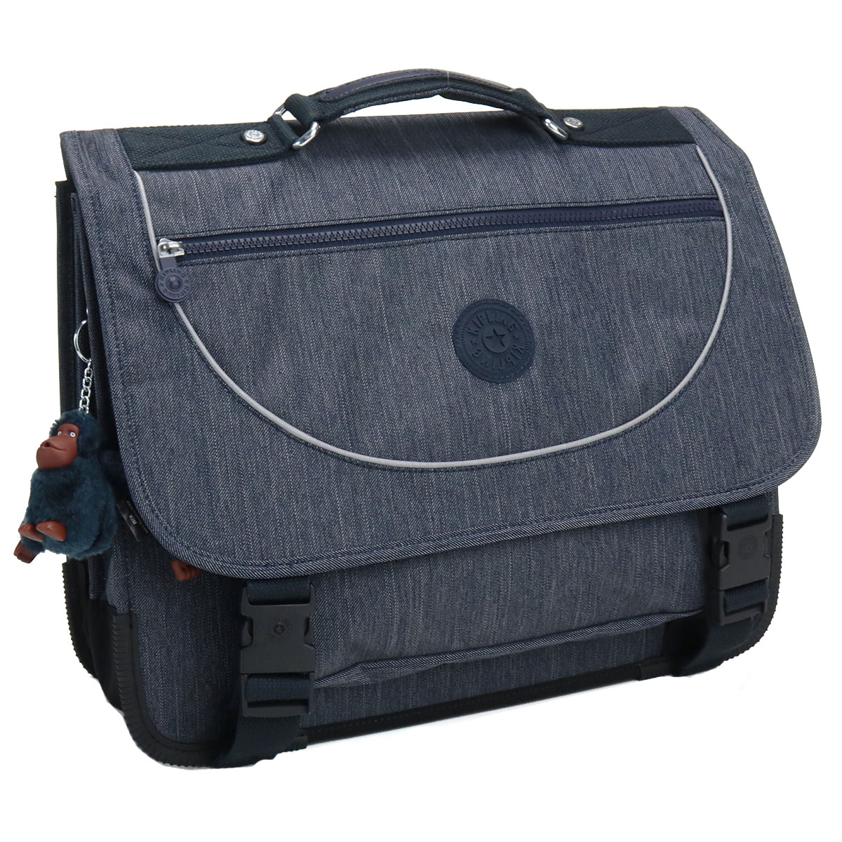 キプリング KIPLING PREPPY リュック リュック 通学カバン 通園 おけいこ鞄 塾 横型 多機能 雨カバー付 リュック KPKI6784 58C1 MARINE NAVY ネイビー系