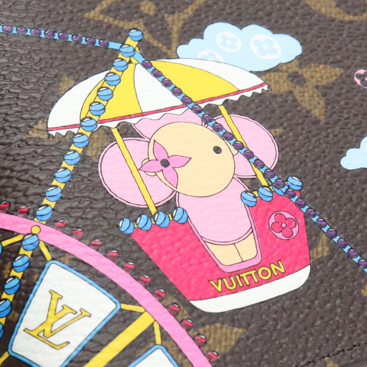 ルイ ヴィトン Louis Vuitton 合格ポート事件 M ヴィヴィエンヌ クーヴェルテュール パス棒 Nm 茶素性 マルチ色彩 Bos 45 貨物輸送無料 ラッピング無料 Damienrice Com