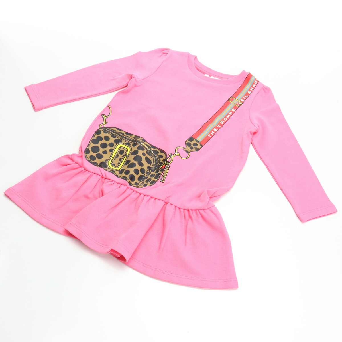 21aw新作 マーク ジェイコブス Marc Jacobs ベビー ワンピース ブランドロゴ ロゴ W 49h Fuschia ピンク系 Kb 01 Novix Com