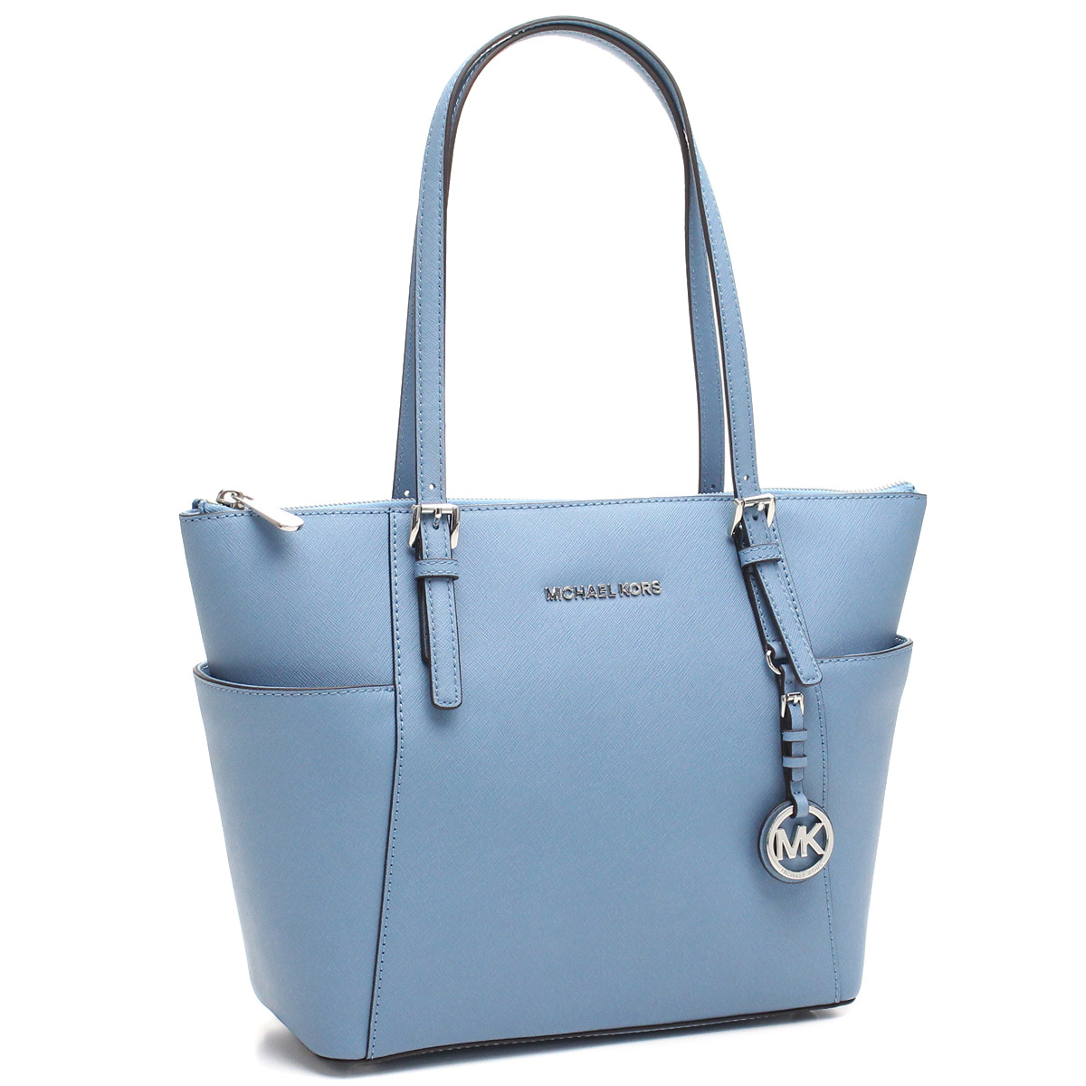 michael kors jet set tote blue