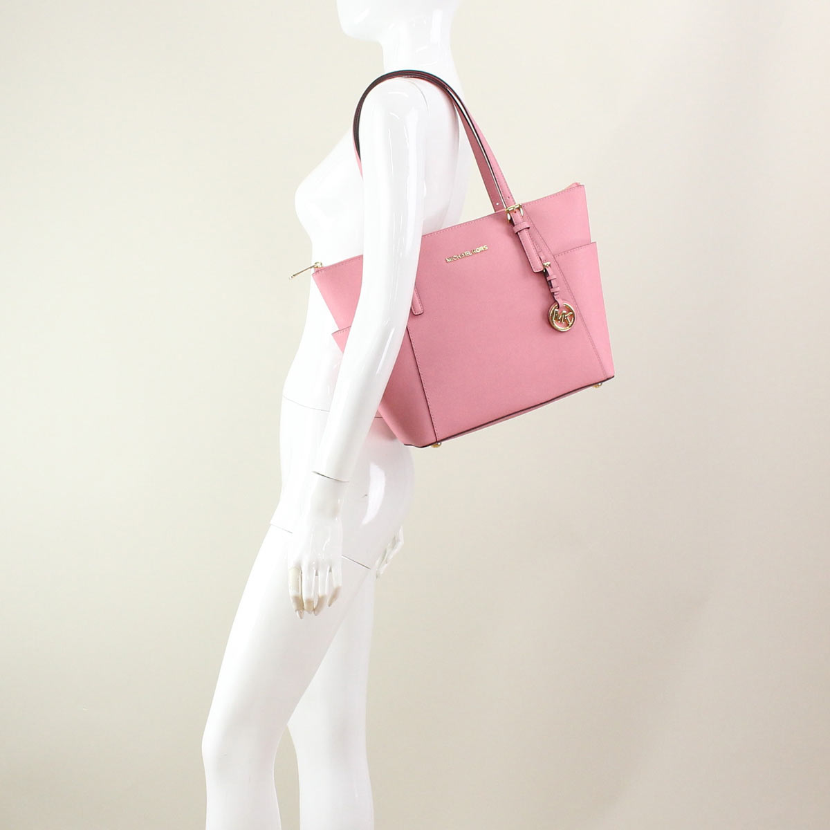 michael kors jet set tote pink