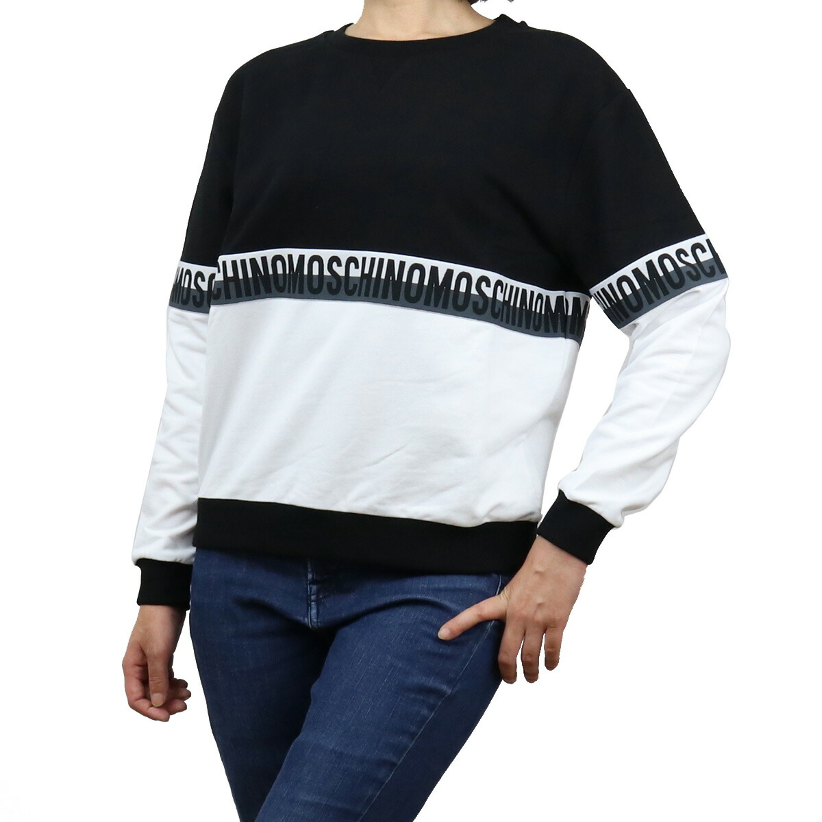 人気ブランドの新作 スウェット トレーナー モスキーノ Moschino Apparel 01 Bos 46 ブラック Zua1716 90 1555 レディース スウェット Craccs Gob Ni