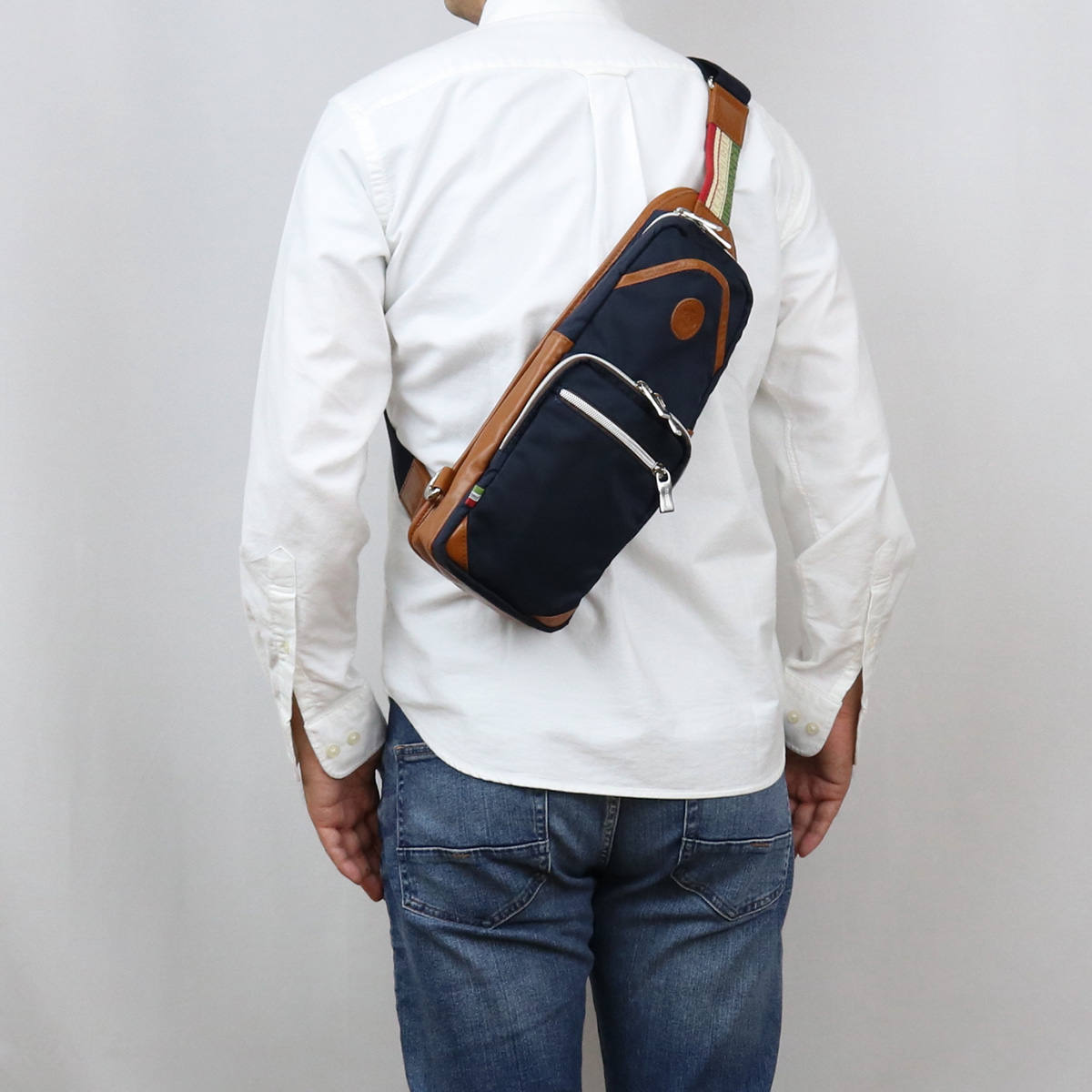 オロビアンコ Orobianco ボディバッグ Giacomio Da N 12 08 Blu Scuro Mattone ブラウン系 Bag 01 Rvcconst Com