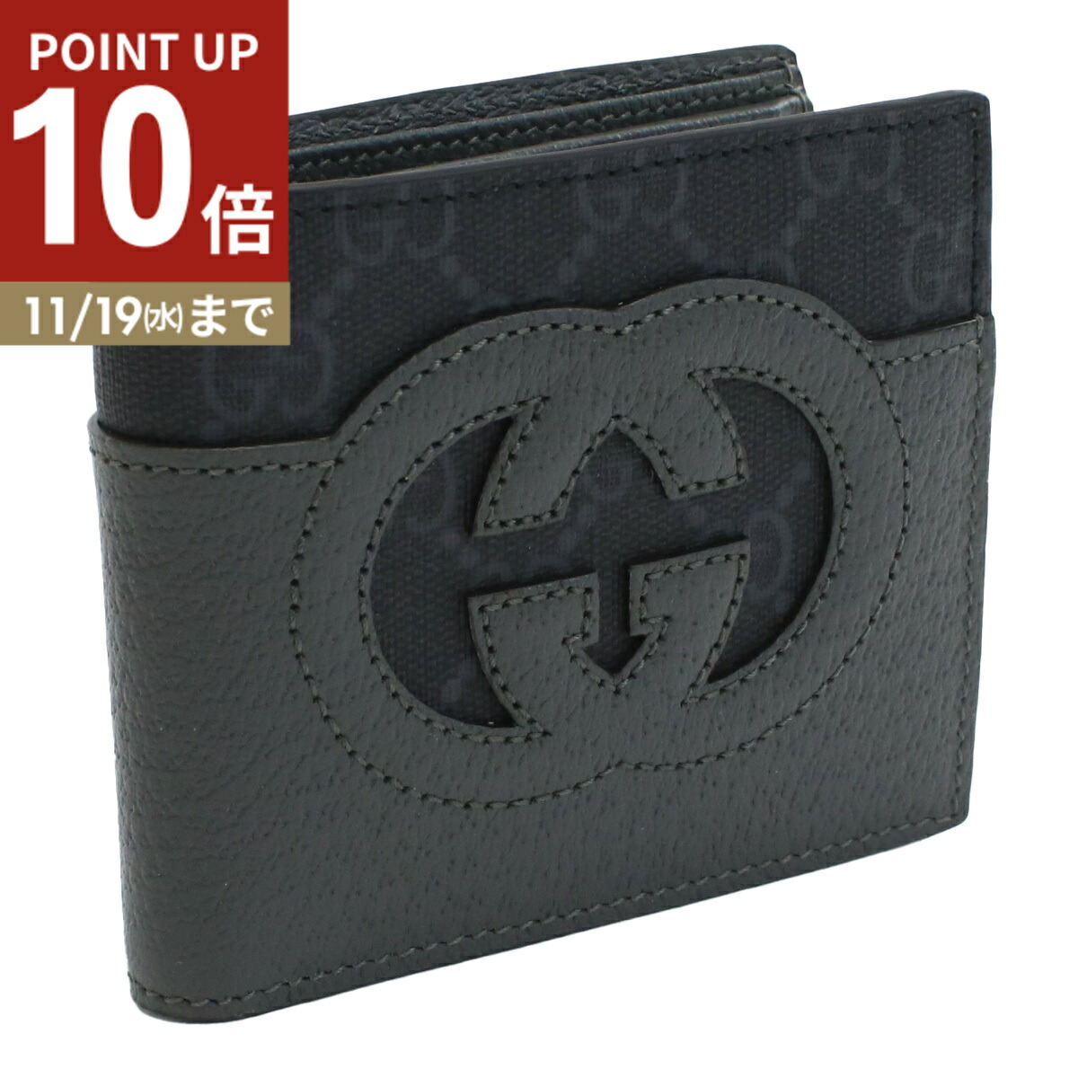 楽天市場】グッチ 二つ折り財布(小銭入れあり) ジャンボGG