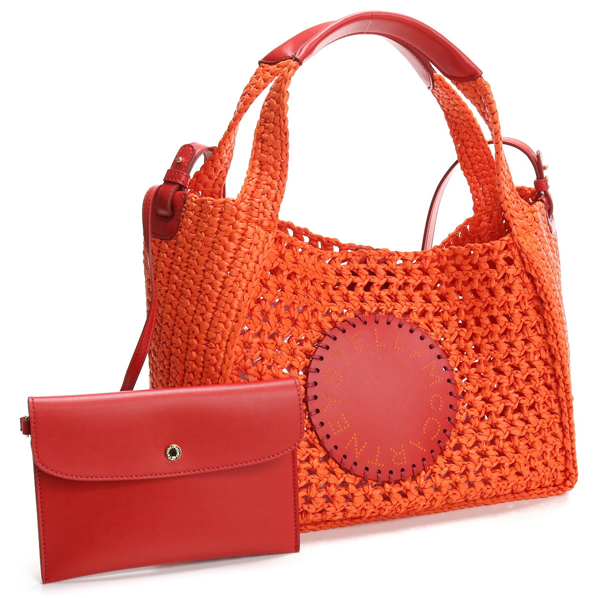 ステラマッカートニー STELLA MCCARTNEY カゴバッグ ブランド バッグ 513860 W70018 7501 オレンジ系 kago-01 bag-01 FS-04