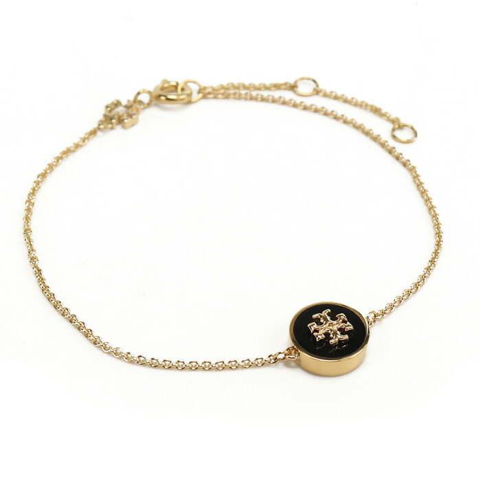 トリーバーチ TORY BURCH ブレスレット　ブランド 90284　720 TORY GOLD-BLACK ゴールド系 ブラック　accessory-01