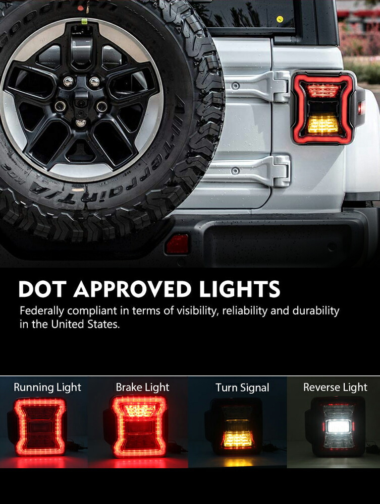 ジープ Jlラングラー アンリミテッド Ledテール 日本仕様 車 テールランプ スモークレンズ ブレーキledライト Aplusfinance Blog Com