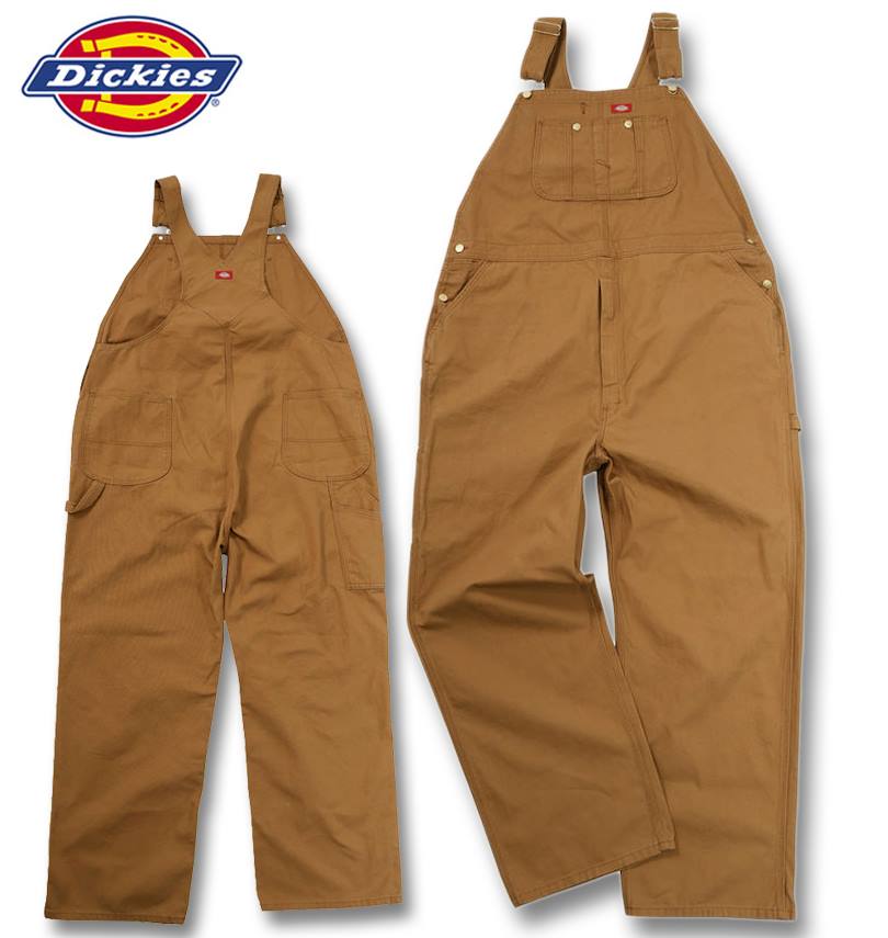 【全品尖んがり5倍】大層らしい大きさ メンズ DICKIES DB100 ビブ 大層らしい櫂 ブラウンダック 38 40 42 44 46 48 50 貨物輸送無料