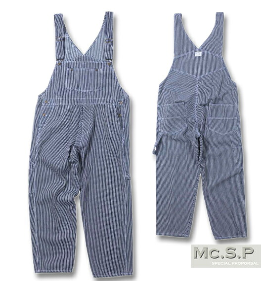【全品尖んがり5倍】気が大きい大きさ メンズ Mc.S.P ジーンズ厚地の外套櫂 ヒッコリー 3L 4L 5L 6L 8L 貨物輸送無料