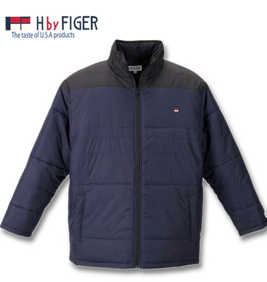 大きいサイズ メンズ H by FIGER 切替 中綿 ジャケット トリコロール 1163-9315-1 3L 4L 5L 6L 8L 楽天市場】大きいサイズ メンズ H by FIGER 切替 中綿 ジャケット