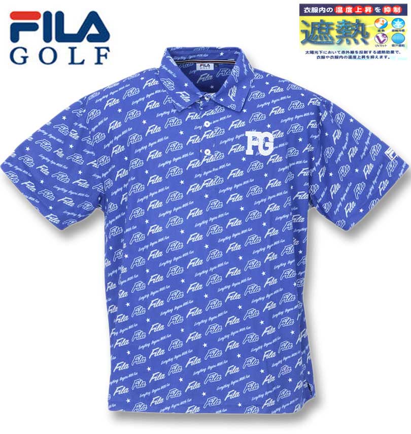 楽天市場】大きいサイズ メンズ FILA GOLF FILAスクエアプリント 半袖