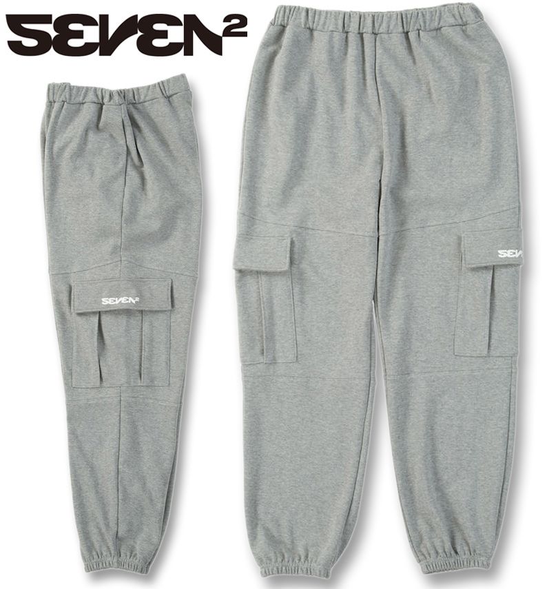 惜しみ無い大いさ メンズ SEVEN2 裏毛 流汗 カーゴパンツ 薄墨色 3L 4L 5L 6L 8L 貨物輸送無料 ズボン・パンツ-メンズファッション