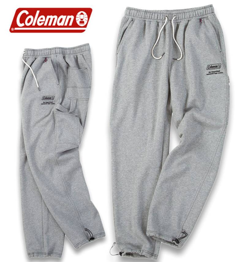 馬鹿でかい大きさ メンズ Coleman 裏起毛 流汗 ペインターパンツ 薄墨色 3L 4L 5L 6L 8L 貨物輸送無料