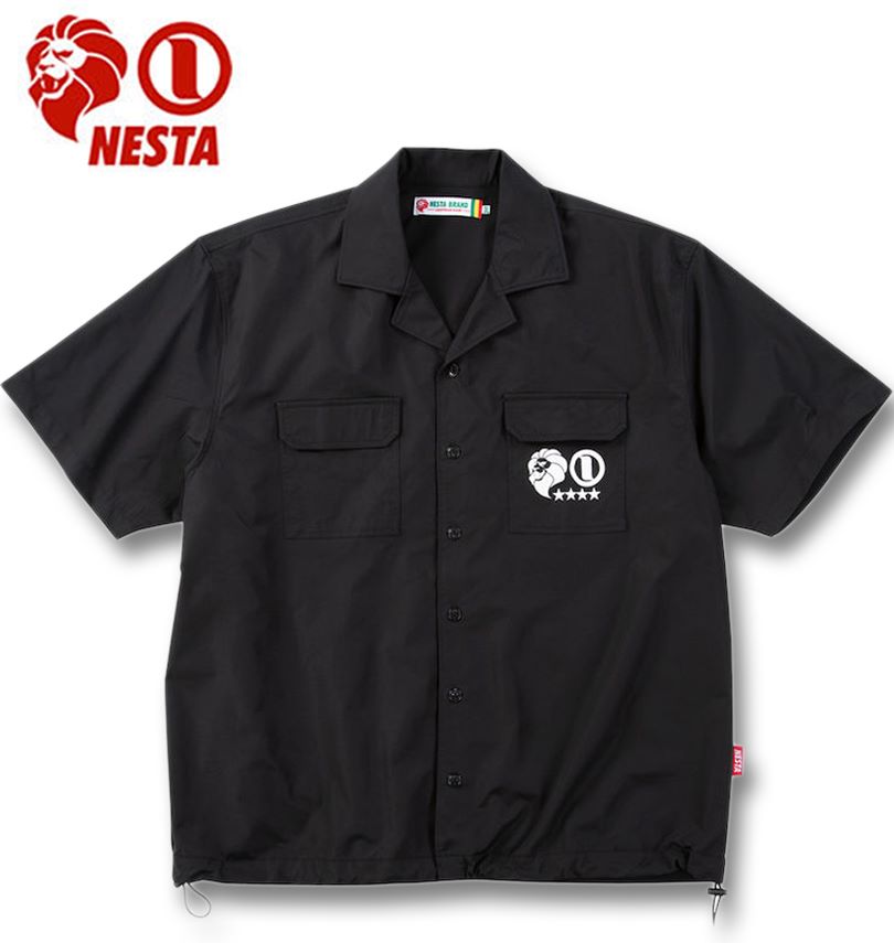 大きいサイズ メンズ NESTA BRAND オープンカラー 半袖 シャツ ブラック 1277-5215-2 3L 4L 5L 6L 8L 楽天市場】大きい メンズ オープンカラー半袖シャツ NESTA BRAND