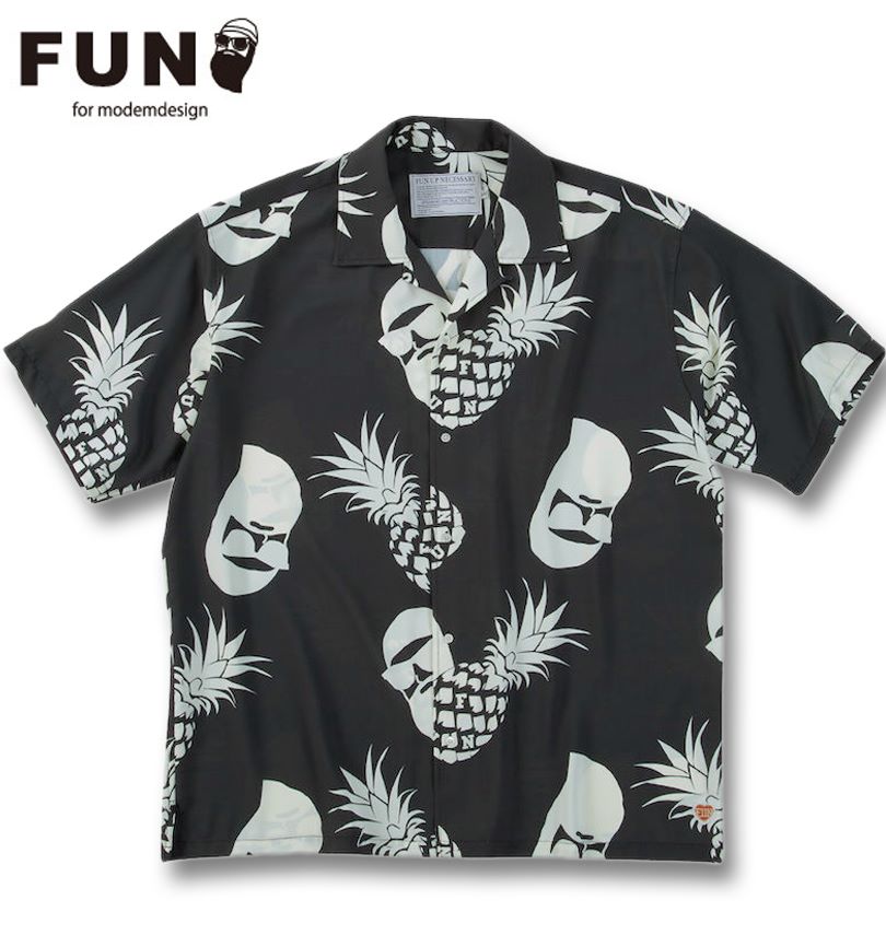 大きいサイズ メンズ FUN for modemdesign PINEAPPLE OJI柄 半袖 アロハ シャツ ブラック×ホワイト 1277-5275-2 3L 4L 5L 6L 8L 楽天市場】大きい メンズ PINEAPPLE OJI柄半袖アロハシャツ FUN for
