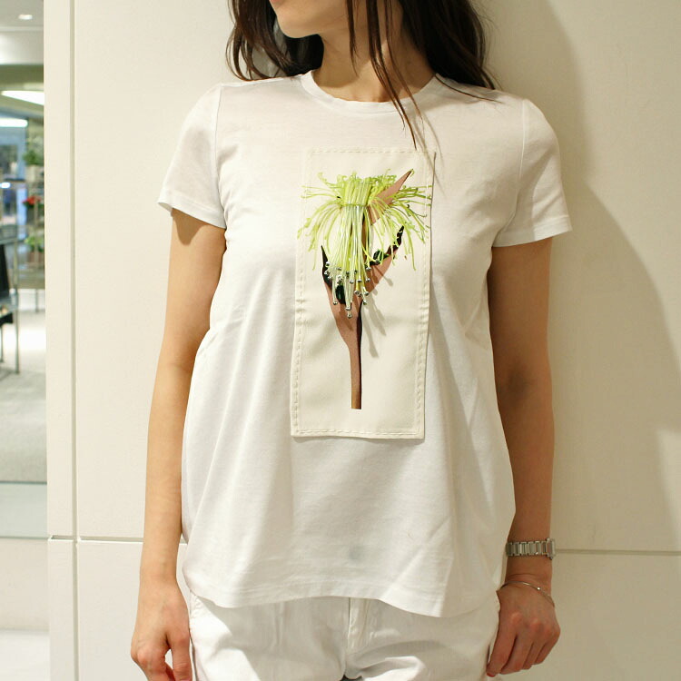 【S50】DOROTHEE SCHUMACHER(ドロシーシューマッハ)G15810-47 プリント&times;ビジュー クルーネックカットソーレディース 正規品｜biglietteria 17,265円