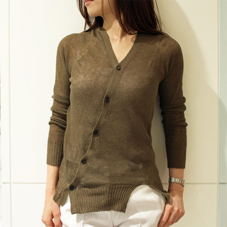 【S50】ma\u0027ry\u0027ya(聖処女マリア)\u003cBR\u003eY4K030 非対称 ボタンカーディガンレディース 定め事品