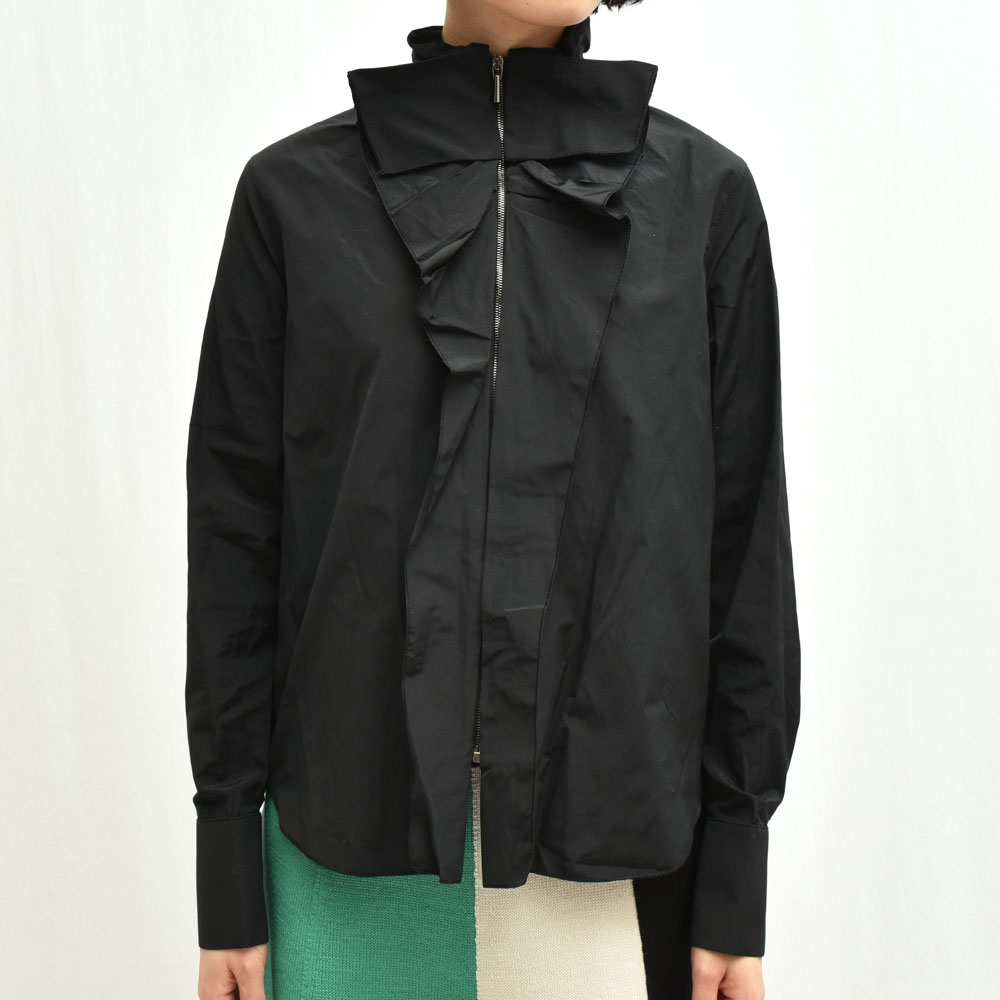【S50】DOROTHEE SCHUMACHER(ドロシーシューマッハ)G65613-17 フリル ジップブラウス 正規品 レディース｜biglietteria