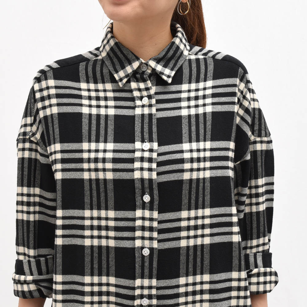 安いそれに目立つ Finamore フィナモレ 045 Cristina チェックシャツワンピース 正規品 レディース 正規品 Gmsaz Com